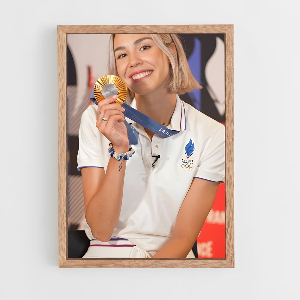 Poster Médaillée d'Or – affiche Athlétisme (vue 4)